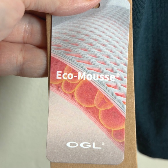 OGL Eco Mousse LiteWarm Surplice Long Sleeve Top Women's M Forest Night Modern - Picture 9 of 11